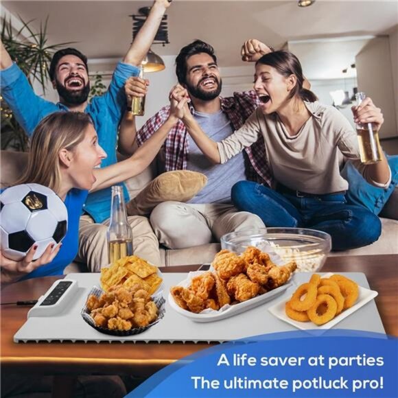 Portable Food Warmers: Roll Up Silicone Heating Mat -Electric Warming Tray - Picture 2 of 8